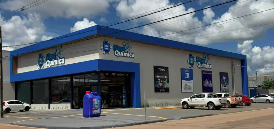 Nova Química amplia operação em Porto Velho, com duas lojas e um depósito de mais de 2.6 mil m² atendendo desde consumi…