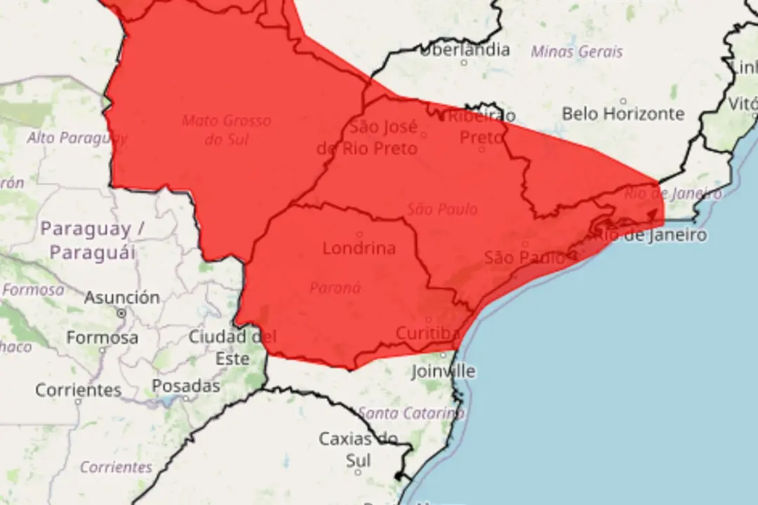 Paraná entra em alerta vermelho de grande perigo por onda de calor, com temperaturas 5 graus acima da média no fim de s…