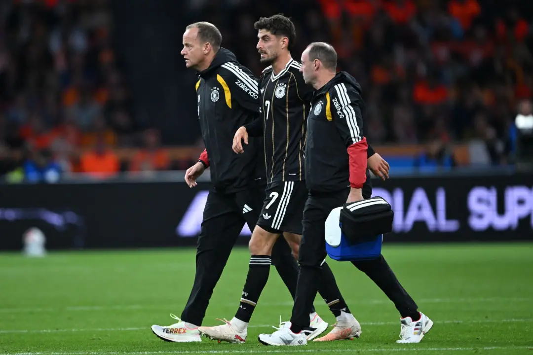 Jamal Musiala e Kai Havertz têm problemas no músculo da coxa durante o jogo de empate de 1 a 1 na Holanda. Klopp diz qu…