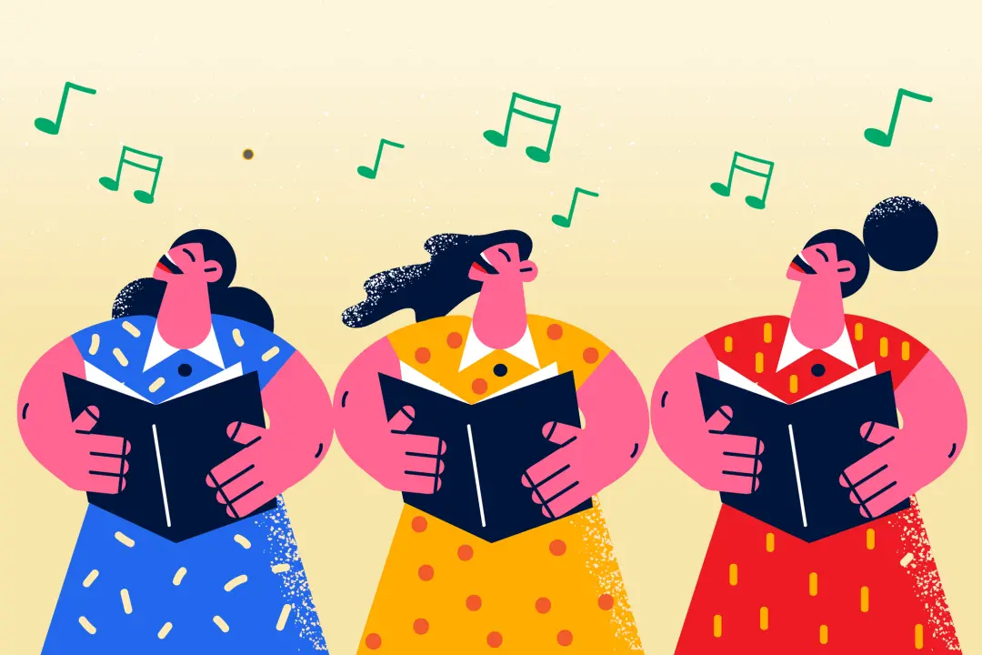 Um coro comunitário secular, sem audições, juntou mais de cem vozes cantando um hino antigo. A união dessas vozes, apes…