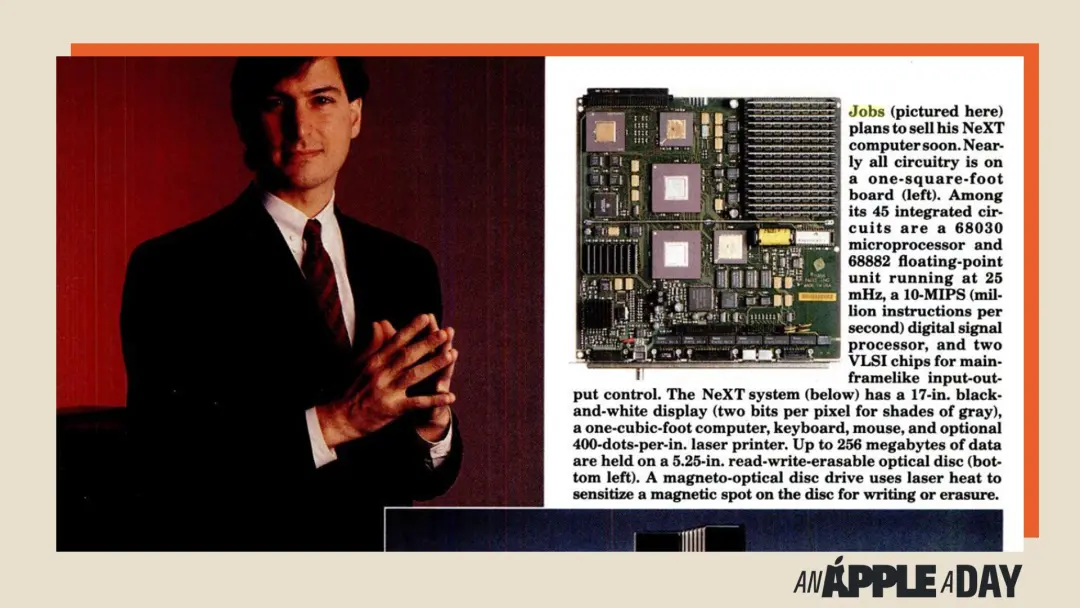 NeXT Computer debutou em San Francisco no dia 12 de outubro de 1988. Um pequeno circuito impresso, que ele chamou de a …