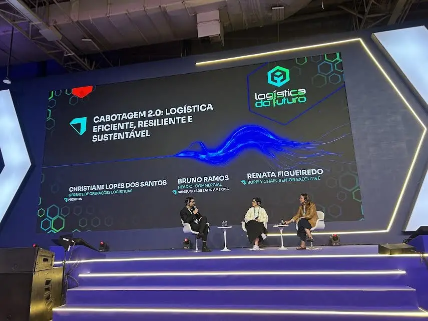 Samsung SDS estreou como expositora na Logística do Futuro, debatendo como a cabotagem pode ser resiliente em um setor …