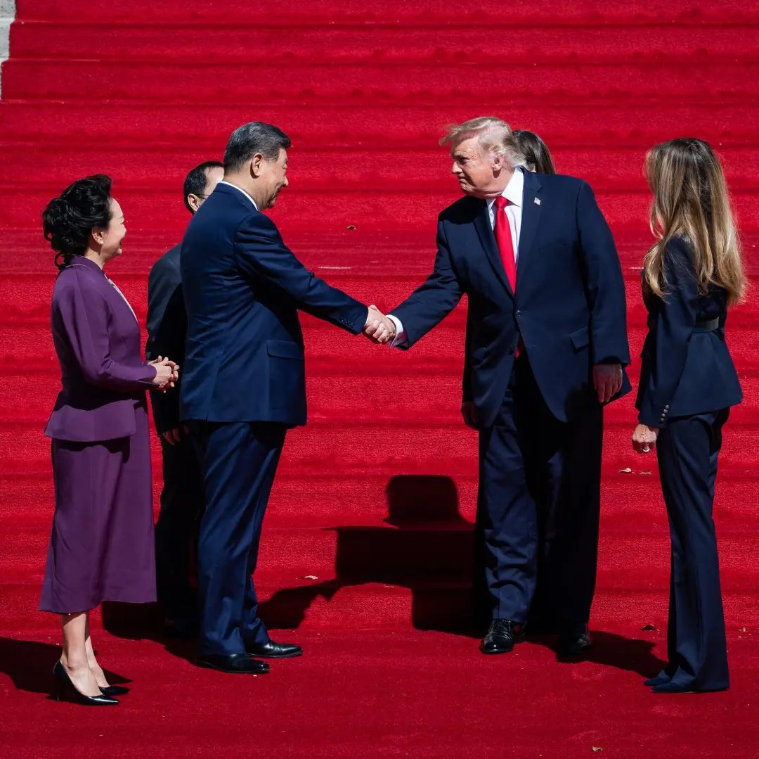 Reunião entre Trump e Xi Jinping em Washington. Houve pompa e cerimônia, mas pouco tempo foi dedicado às questões que d…