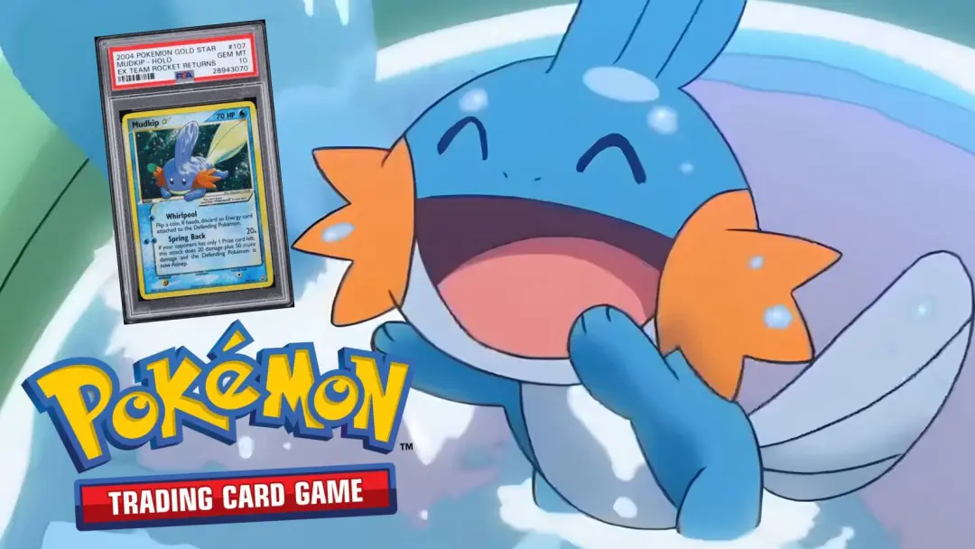 Um Mudkip Gold Star PSA 10 passou por 1 milhão de dólares no Fanatics Collect. Esse valor mostra o quanto a busca por i…