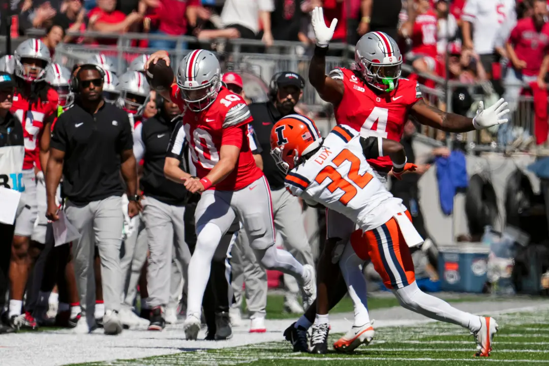 Ohio State vence Illinois por 42 a 19 no Big Ten, e Julian Sayin faz um touchdown e 29 jardas correndo. A capacidade de…