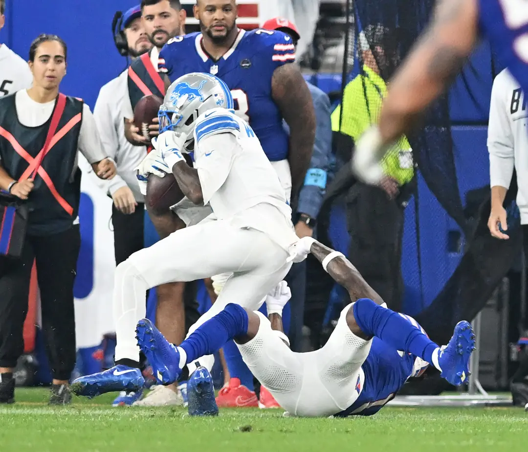 Amon-Ra St Brown e mais cinco jogadores do Detroit Lions levaram 10 multas, somando mais de 130 mil dólares, por celebr…