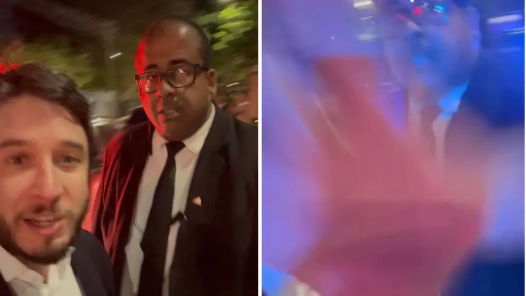 Em São Paulo, um empresário filmou o bloqueio de rua para o casamento do filho de Alexandre de Moraes e teve o celular …