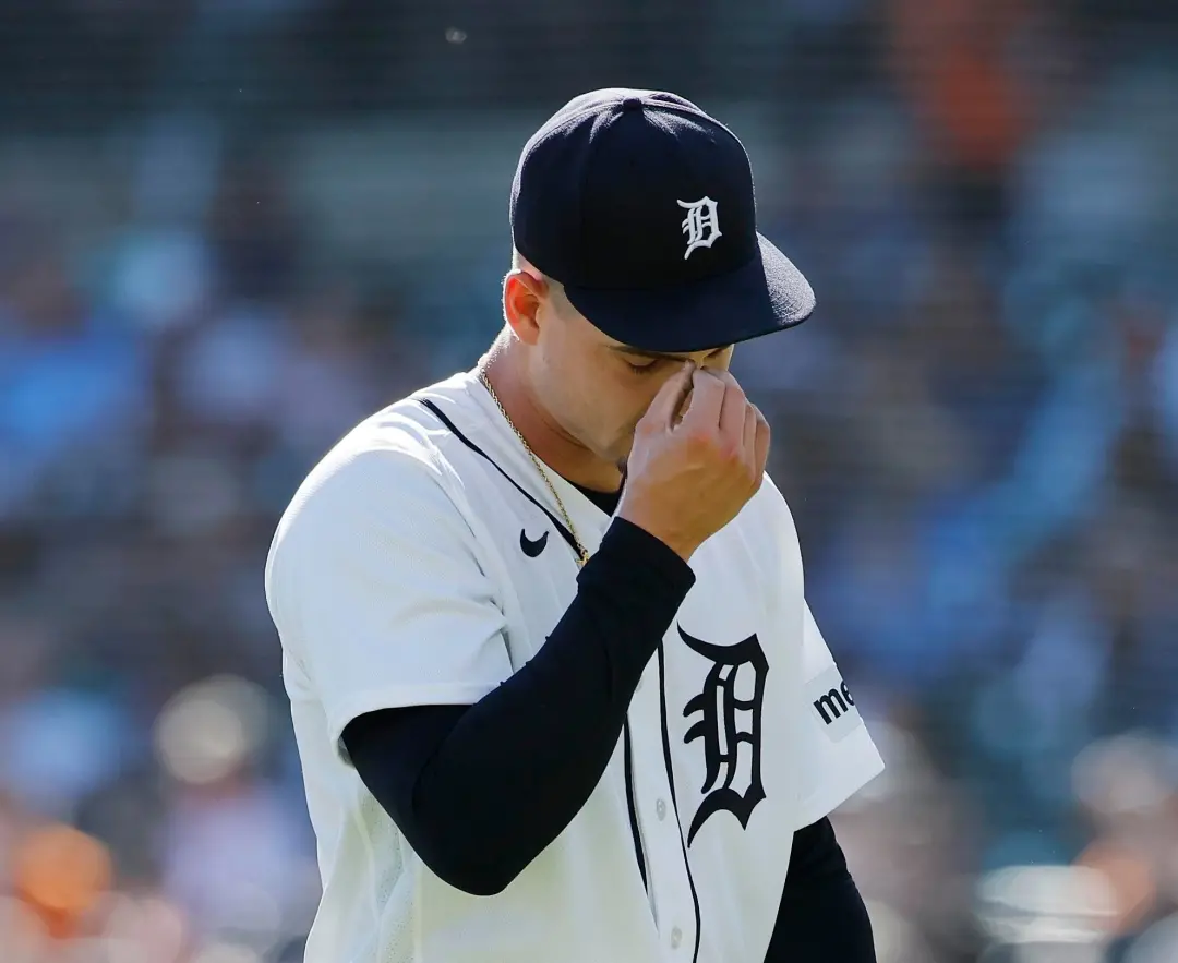 Detroit, jogo final da temporada, Tigers perderam para os Pirates por 4 a 2. A expectativa era ver Jack Flaherty, mas f…