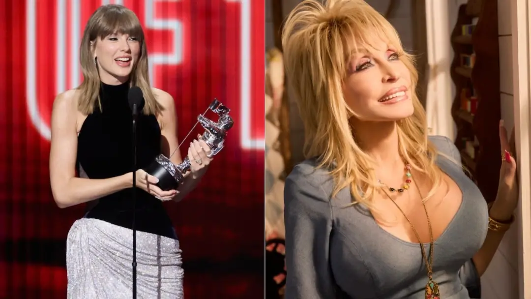 Taylor Swift dedicou o prêmio Video of the Year dos VMAs para Dolly Parton, elogiando a escrita e a narrativa das músic…