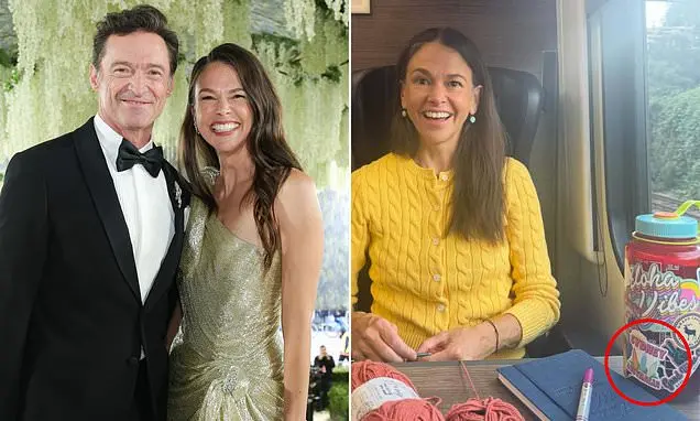 Sutton Foster e Hugh Jackman, após o divórcio dele, com foto de Sydney circulando. O papo sobre visita na Austrália esq…