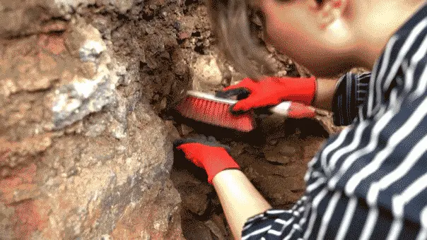 Tbilisi, capital da Georgia, revelou um acervo de cerâmica com mil anos de idade durante obras em Rustaveli Avenue, a 2…