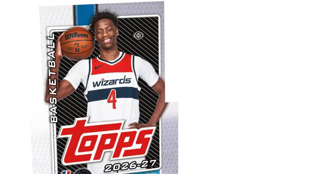 AJ Dybantsa, craque dos Washington Wizards, foi nomeado atleta da capa do Topps Flagship Basketball de 2026. Eu acho le…