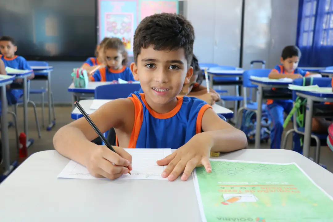 Avaliações do SAEV rodam na Rede Municipal de Educação de Goiânia, com alunos do 1º ao 9º ano fazendo provas de Portugu…