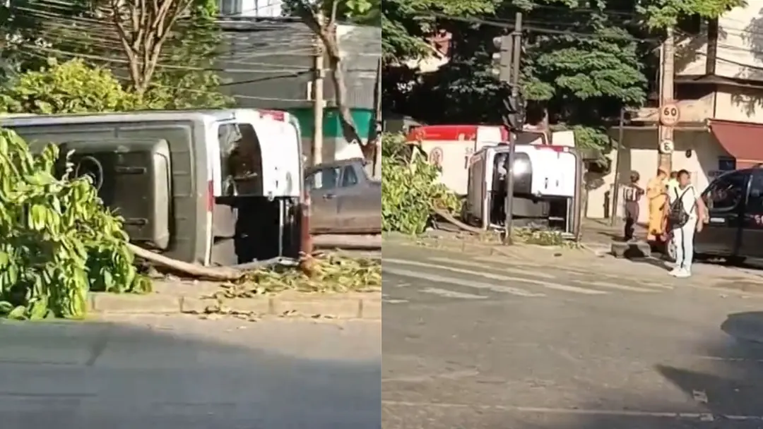 Nove feridos foram deixados em acidente entre van e carro na Avenida Amazonas, em Belo Horizonte. Mais seis foram levad…