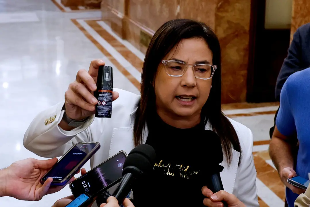Ana Vázquez, deputada do PP, teve um processo sancionatório aberto no Congresso por entrar no hemiciclo com spray de pi…