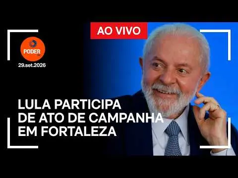 Fortaleza recebeu Lula na terceira feira para um ato de campanha na Praça da Bandeira, junto ao governador Elmano de Fr…