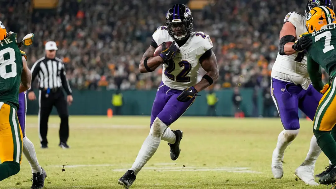 Jahmyr Gibbs marcou 99 jardas e dois touchdowns em 20 corridas pelo Detroit contra os Jets, somando seis touchdowns no …