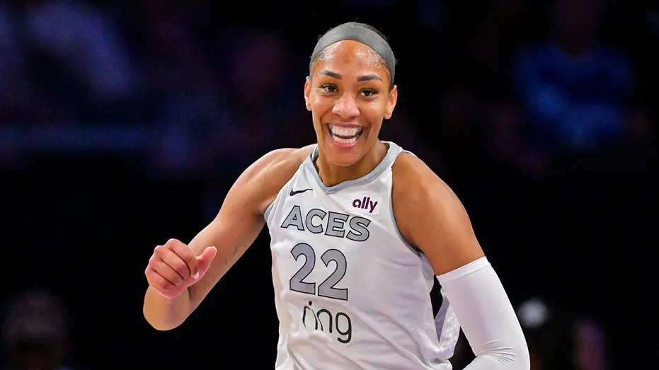 A Aces de Las Vegas venceu a Fever por 17 pontos, com A'ja Wilson marcando 38 pontos e pegando 16 rebotes. Acho meio es…