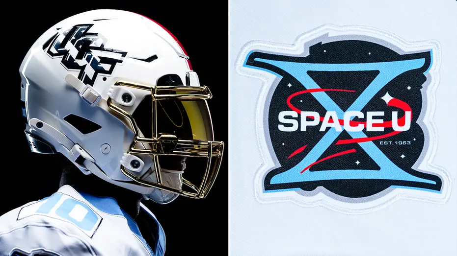 UCF Knights usam uniformes inspirados nos programas Mercury, Gemini e Apollo para o Space Game Mission X. Esse resgate …