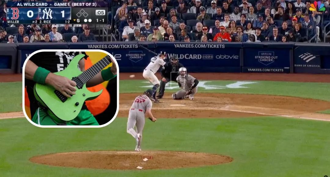 Jogadores Red Sox e Yankees no playoff viram música instrumental alta tocando durante metade do quinto inning no Peacoc…