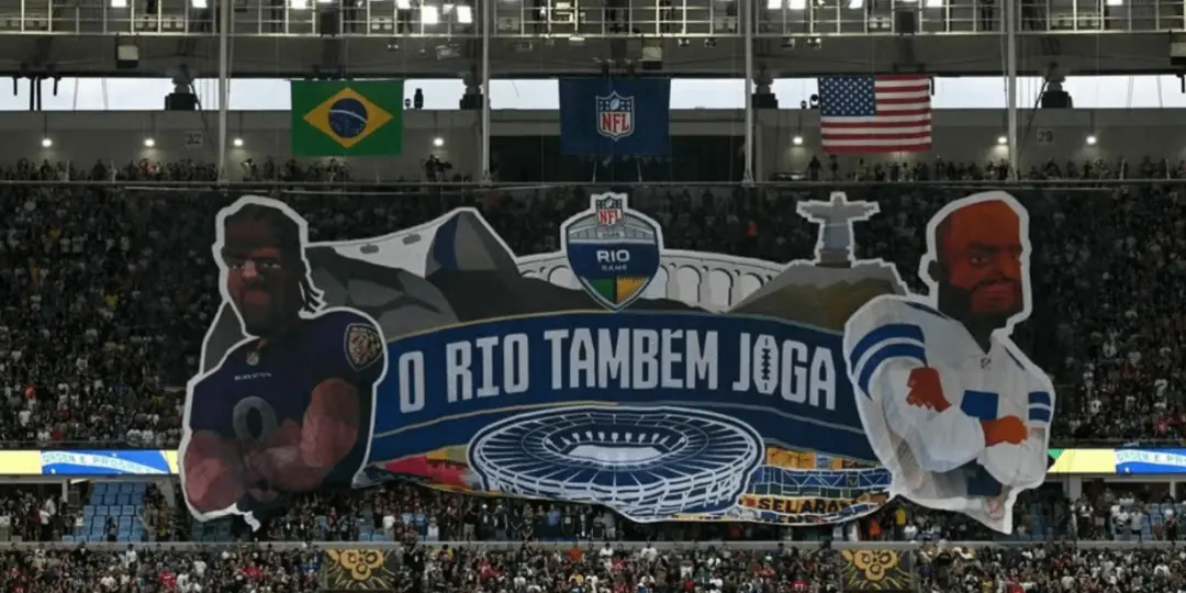 24,9 milhões de telespectadores nos EUA assistiram ao jogo Ravens e Cowboys no Maracanã. É impressionante como o esport…