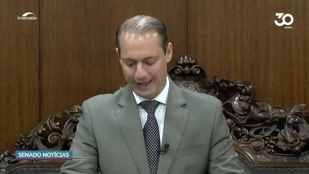 Renzo Braz assumiu mandato de senador por Minas Gerais por quatro meses após Rodrigo Pacheco ir para o TCU. É um períod…