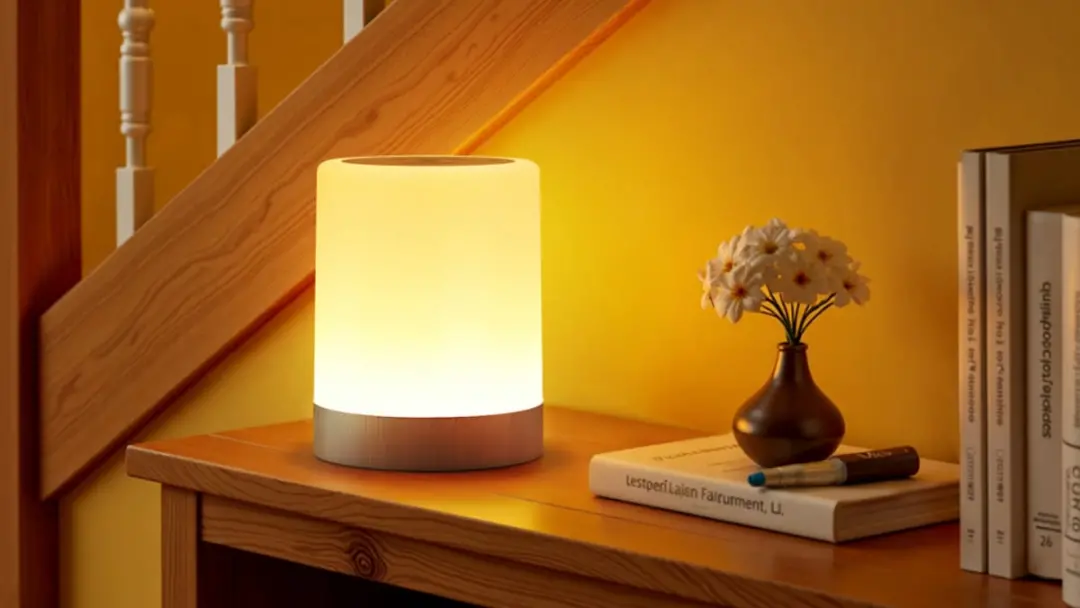 Lâmpadas sem fio iluminam qualquer canto, tirando a necessidade de enchufes atrás de móveis. Uma luz quente no quarto o…