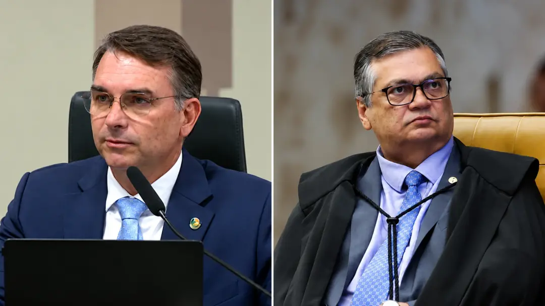 Flávio Bolsonaro pediu ao STF para declarar ministro Dino suspeito em casos envolvendo Lula e eleições de 2026. A defes…