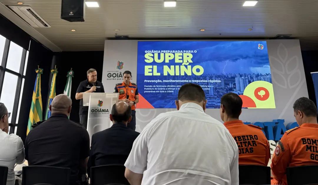 Sandro Mabel anunciou um plano de prevenção em Goiânia para reduzir impactos do El Niño, planejando monitoramento meteo…