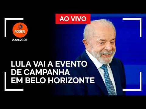 Belo Horizonte, na Praça da Liberdade, o presidente Lula vai a um comício na sexta-feira dia 2.out.2026 com o candidato…