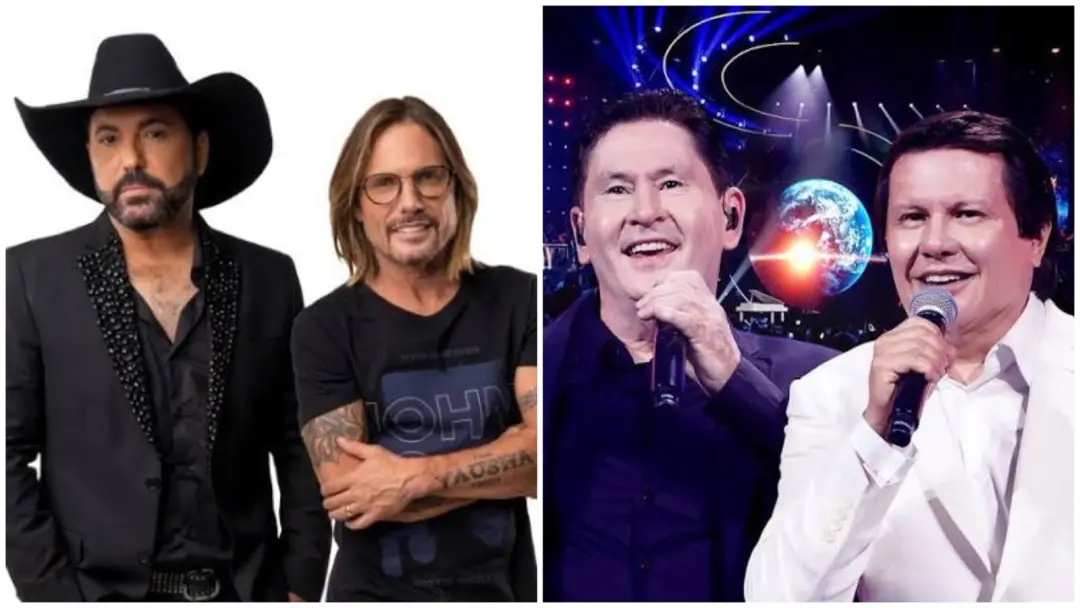 Arena Multiplace, Goiânia, recebe Edson & Hudson e Gian & Giovani no dia 31 de outubro. Os dois grupos vão revisitar su…