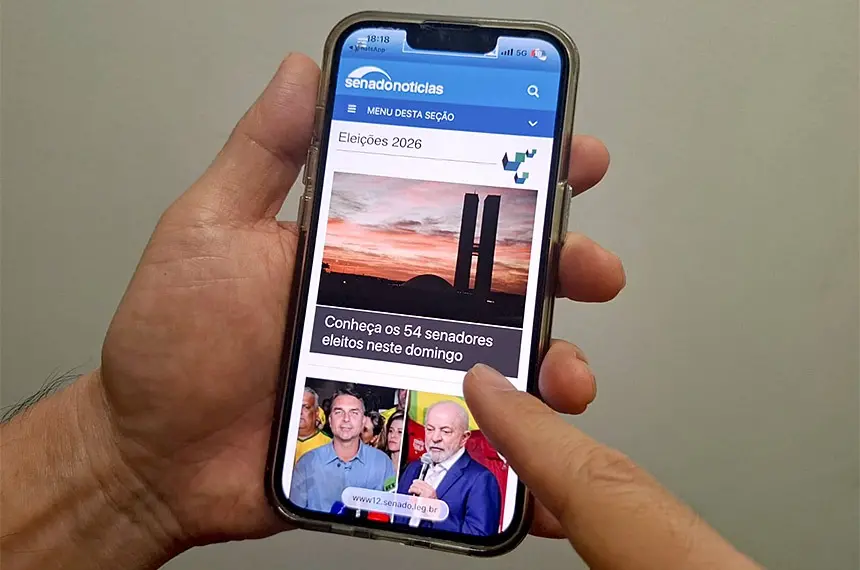 3,6 milhões de acessos a Agência Senado no domingo da eleição. É um volume alto mostrando a busca por informação segura…