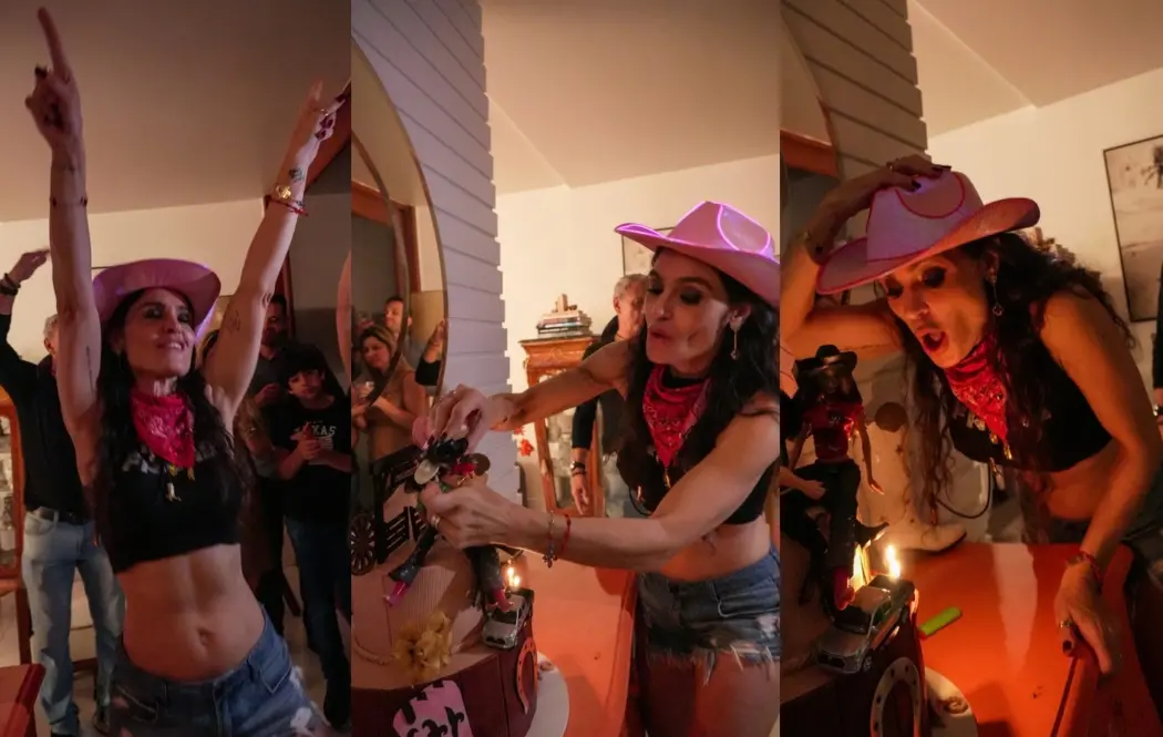 Franciely Freduzeski fez 48 anos em festa tema country no Rio de Janeiro. Ver a atriz dançando com os amigos, mesmo com…