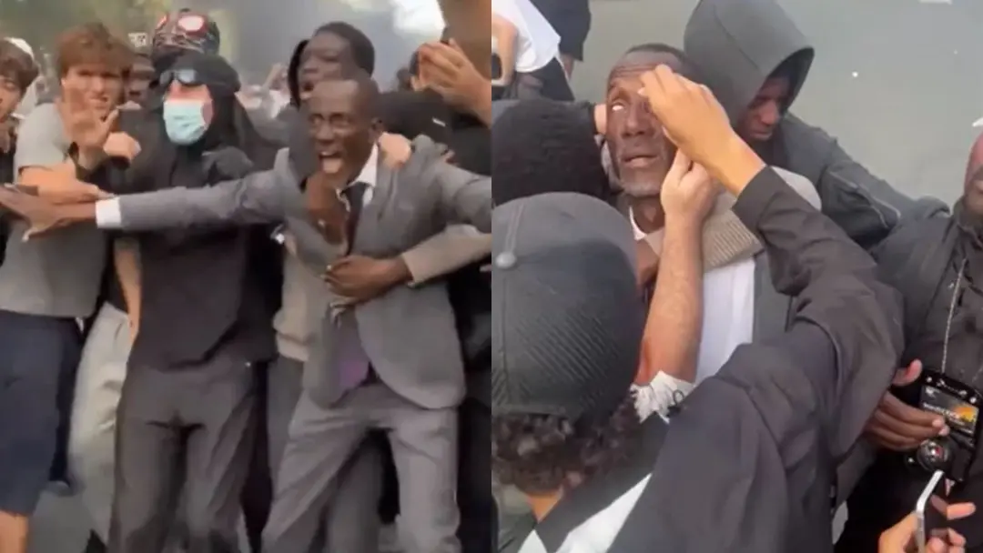 Prefeito de Saint Denis protege manifestantes e é atingido por gás de pimenta durante protestos estudantis. A atitude d…