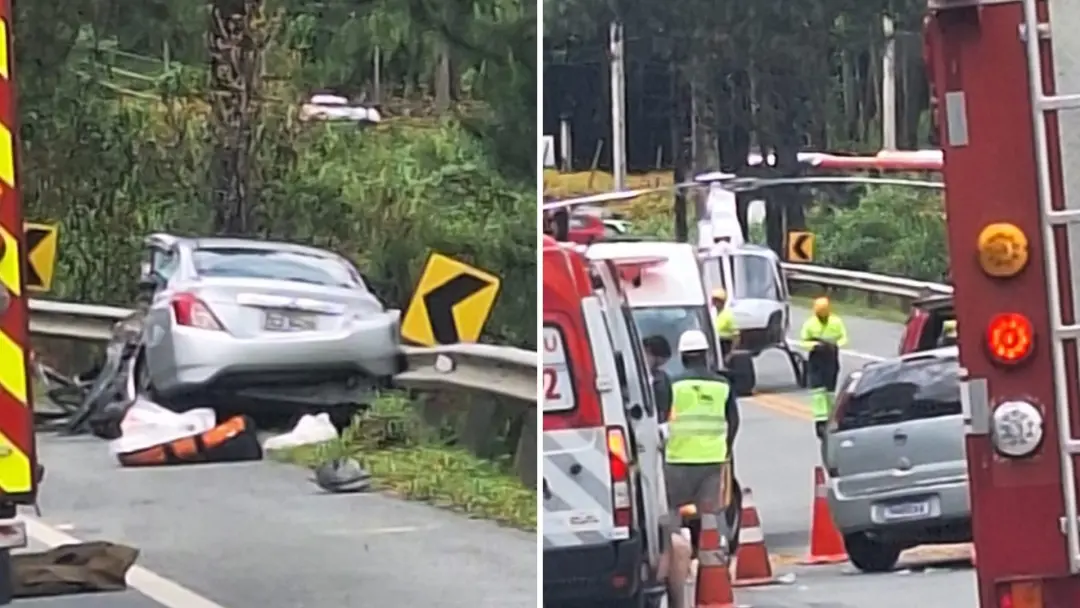 Mogi das Cruzes, na Mogi-Bertioga, motorista passou mal e bateu de frente, deixando 6 feridos. É um susto grande ver a …