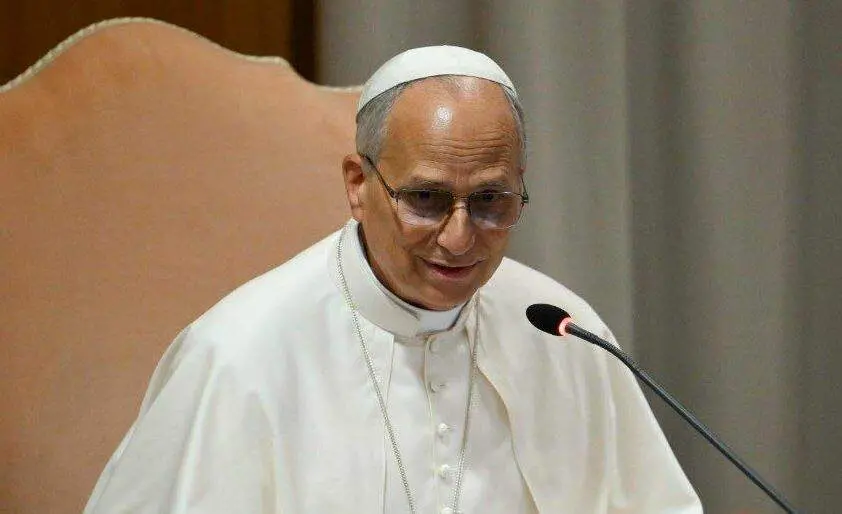 Papa Leão XIV pediu proteção de Nossa Senhora Aparecida aos brasileiros durante a Audiência Geral no Vaticano. É um ges…