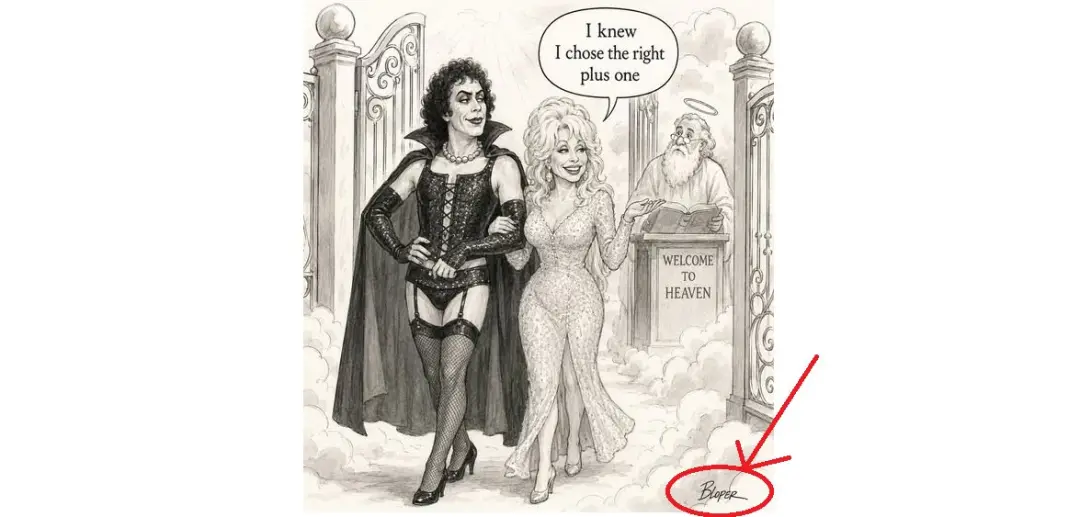 Brendan Loper teve sua assinatura falsa em um desenho gerado pelo ChatGPT, um tributo ao falecido Dolly Parton. Isso mo…