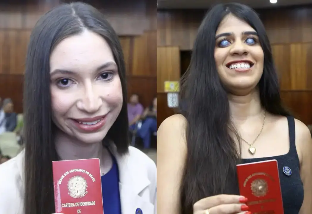 Maria Vitória e Laura Soares, jovens com deficiência visual, passaram na OAB em Goiás. Essas conquistas mostram que esf…