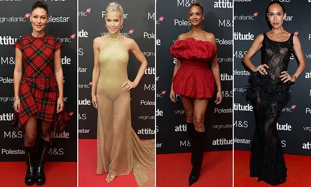 Emma Willis debutou um visual novo com trança longa e vestido tartan nos Attitude Awards, junto de Kate Lawler e Alesha…
