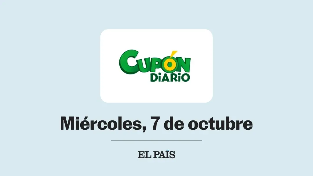 O Cupón Diario da ONCE tem sorteio no dia 7 de outubro, com prêmio principal de 500.000 euros para quem acertar as cinc…
