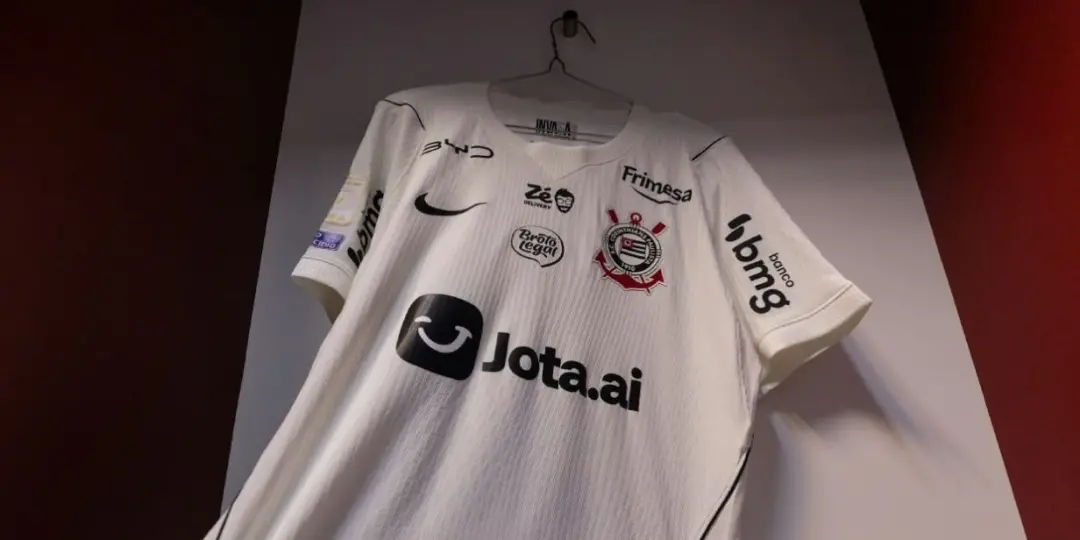 Corinthians vai estrear Jota.ai na camisa no jogo contra o Internacional no Beira-Rio. Com a proibição de bets no Brasi…