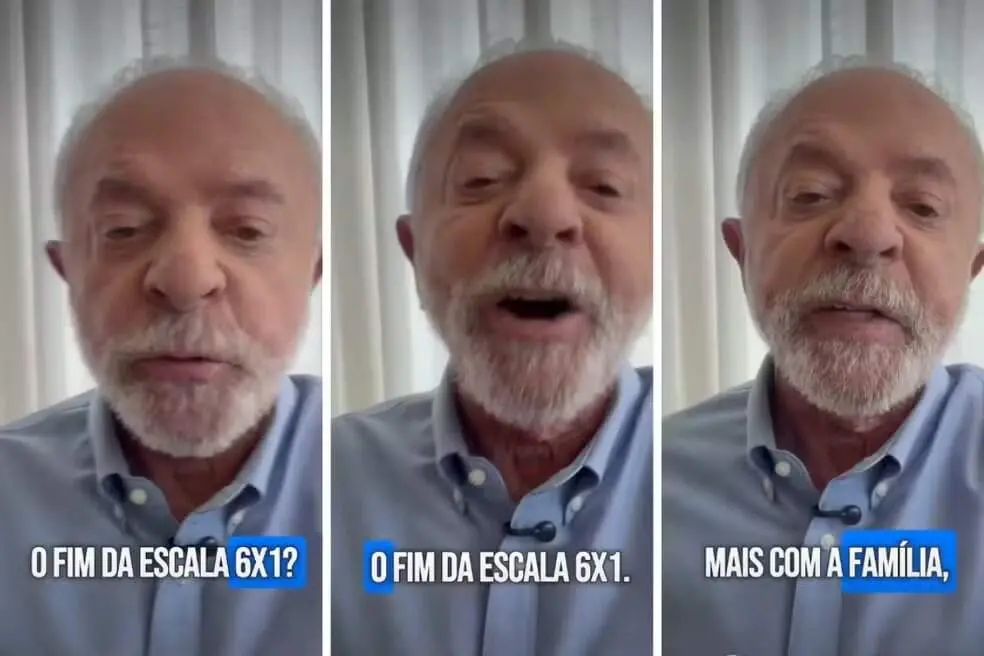 Lula cobrando como Flávio Bolsonaro vai votar no fim da escala 6x1. A proposta muda seis dias de trabalho para cinco co…