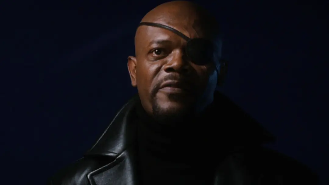 Samuel L Jackson como Nick Fury no MCU, substituindo o ator David Hasselhoff, que tinha a função desde o final dos anos…