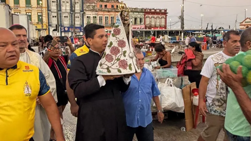 Complexo Ver o Peso recebeu a Imagem Peregrina de Nossa Senhora de Nazaré nesta manhã de quinta. A visita gerou homenag…