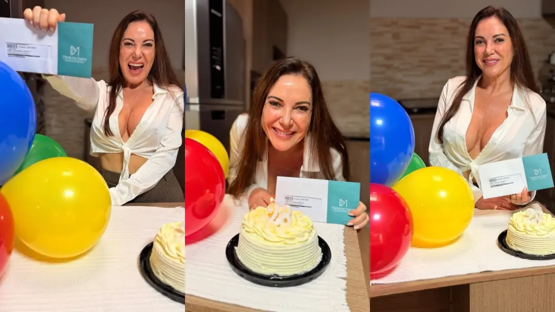 Ivy Mena, aos 60+, fez festa após exame apontar idade biológica de 28 anos. A gente pondera a diferença entre o que tá …