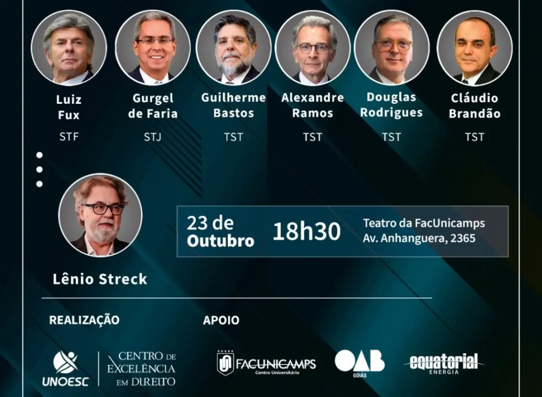 Goiânia sedia Open Class no dia 23 de outubro com ministros do STF, STJ e TST. Essa busca por desjudicialização mostra …
