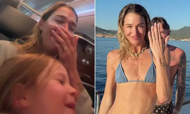Ellidy Pullin teve o pedido de casamento feito no meio de um voo para a Europa, mas a filha de quatro anos estragou a s…