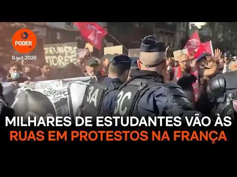 Milhares de estudantes na França protestam contra as condições das escolas públicas. Eles pedem melhorias na infraestru…