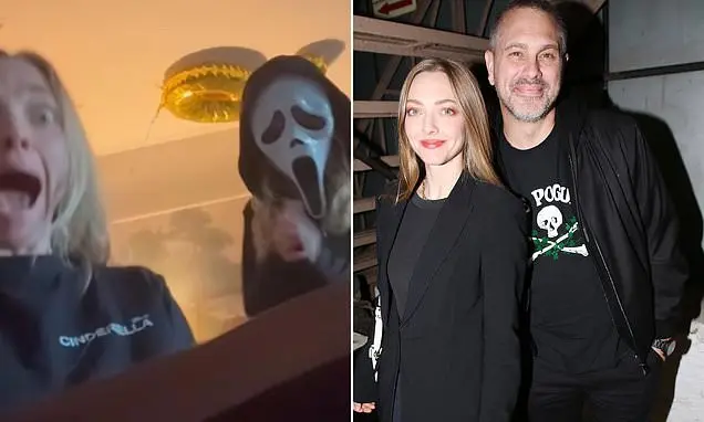 Amanda Seyfried soltou um grito ao perceber sua filha Nina no quarto. Essa reação repentina mostra como a presença ines…