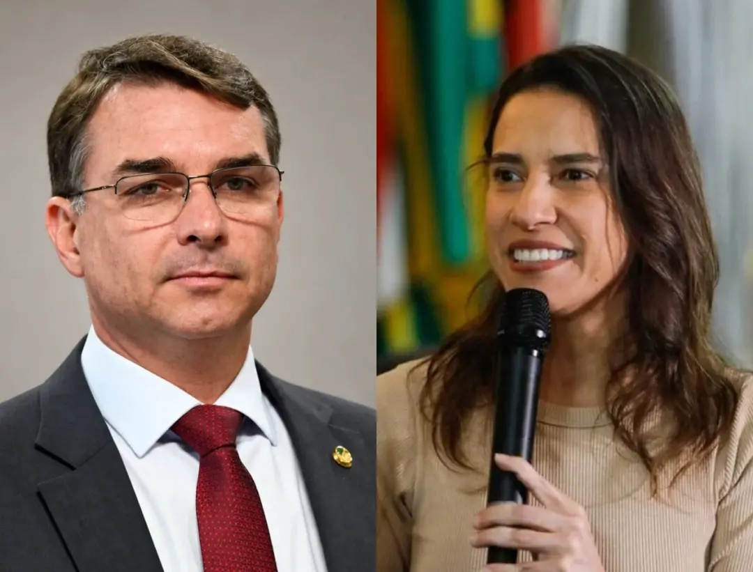 Flávio Bolsonaro prometeu cooperar com governadores de partidos diferentes, citando Raquel Lyra como exemplo em Brasíli…